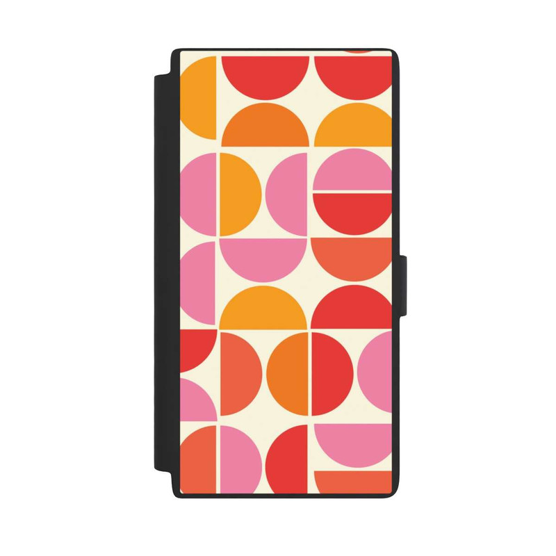 Galaxy S24 Ultra NIVOflip Retro Trend Muster Orange