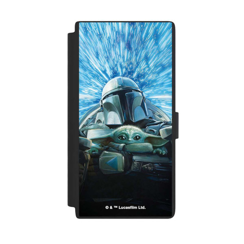 Samsung Galaxy S24 Ultra NIVOflip Grogu and Mando Flying Blue