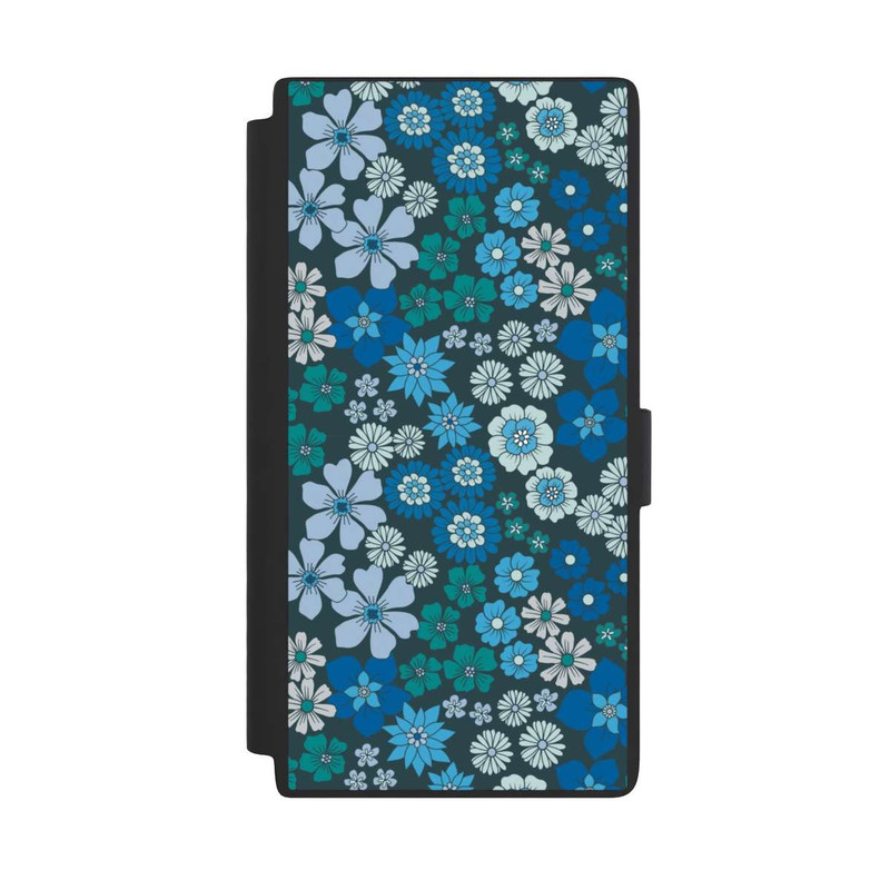 Galaxy S24 Ultra NIVOflip Blaue Blumen DeinDesign