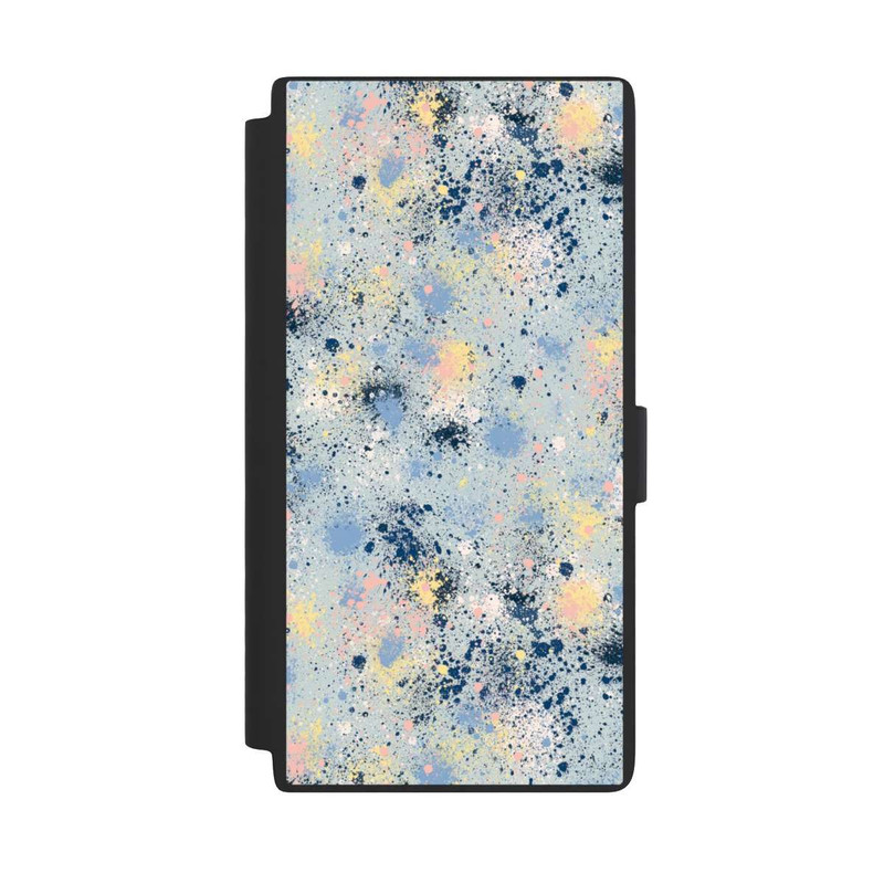 Galaxy S24 Ultra NIVOflip Tintentropfen Staub Textur Blau