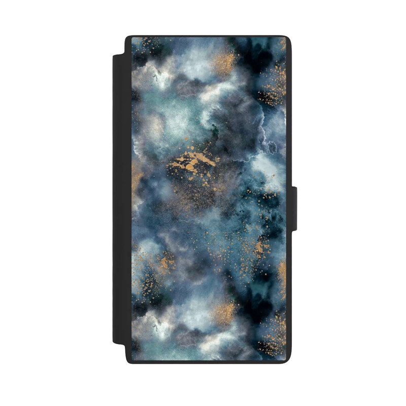 Galaxy S24 Ultra NIVOflip Smoky Marble Watercolor Navy
