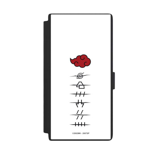 Samsung Galaxy S24 Ultra NIVOflip Akatsuki Mitgliedersymbole Weiß