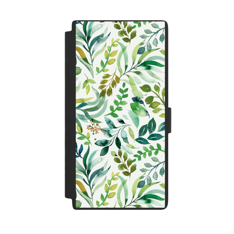 Galaxy S24 Ultra NIVOflip Aquarell Palmenblätter Botanisch Grün