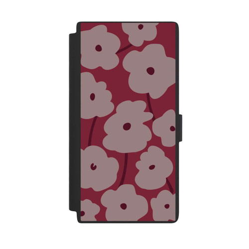 Samsung Galaxy S24 Ultra NIVOflip Minimalistic Flowers Bordeaux