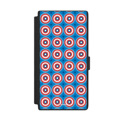 Samsung Galaxy S24 Ultra NIVOflip Captain American Shield Pattern