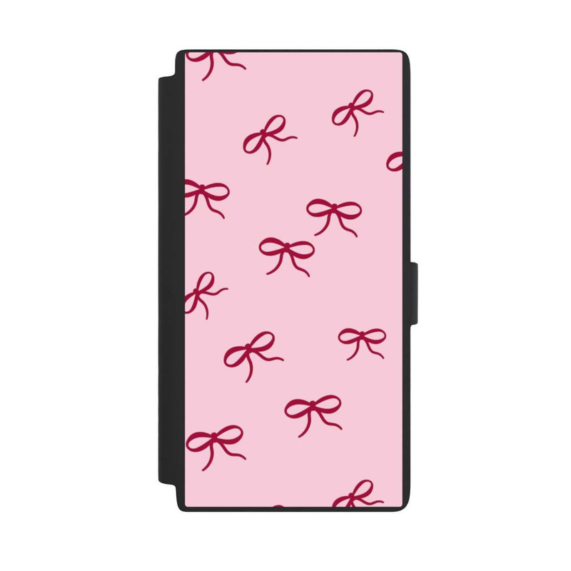 Galaxy S24 Ultra NIVOflip Schleifen Muster Rot Pink