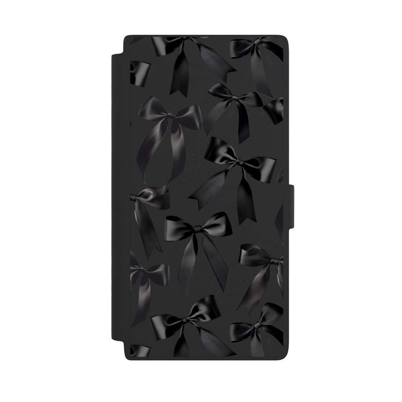 Galaxy S24 Ultra NIVOflip Schwarze Satinschleifen