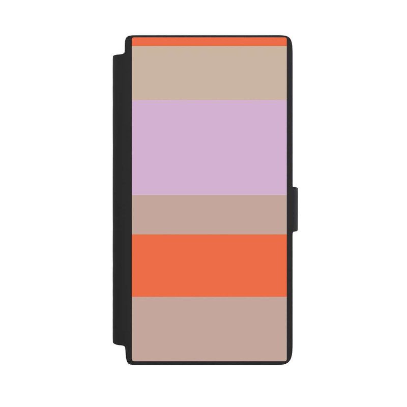 Galaxy S24 Ultra NIVOflip Moca Lila Orange Stripes