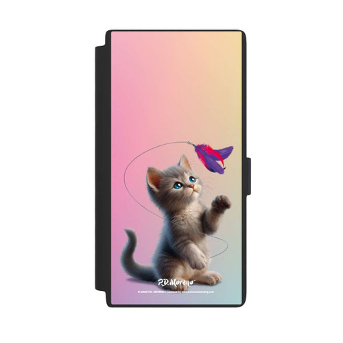 Samsung Galaxy S24 Ultra NIVOflip Playing Cat with Feather