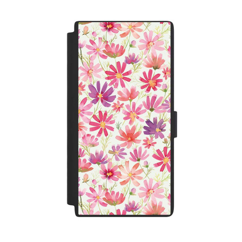 Samsung Galaxy S24 Ultra NIVOflip Boho Cosmos Flowers Purple