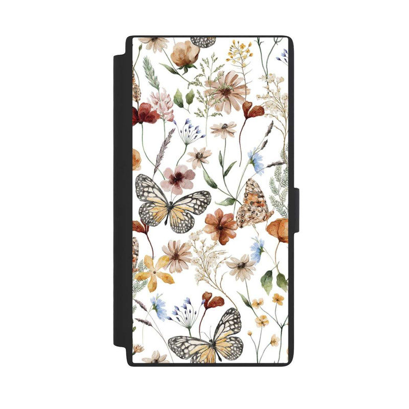 Galaxy S24 Ultra NIVOflip Wildflowers and Butterflies Pattern