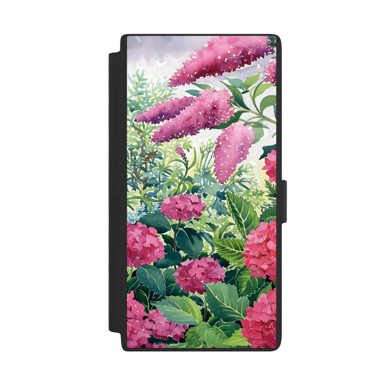 Galaxy S24 Ultra NIVOflip Garden Hydrangeas and Buddleia by Christopher Ryland