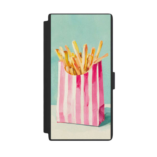 Samsung Galaxy S24 Ultra NIVOflip Retro Pommes Blau Watercolor