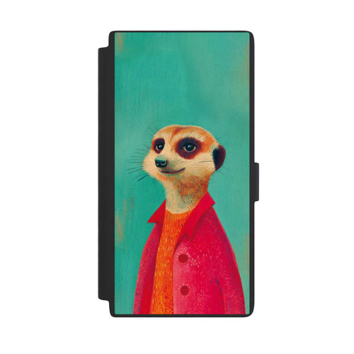 Samsung Galaxy S24 Ultra NIVOflip Erdmännchen Grün Illustration
