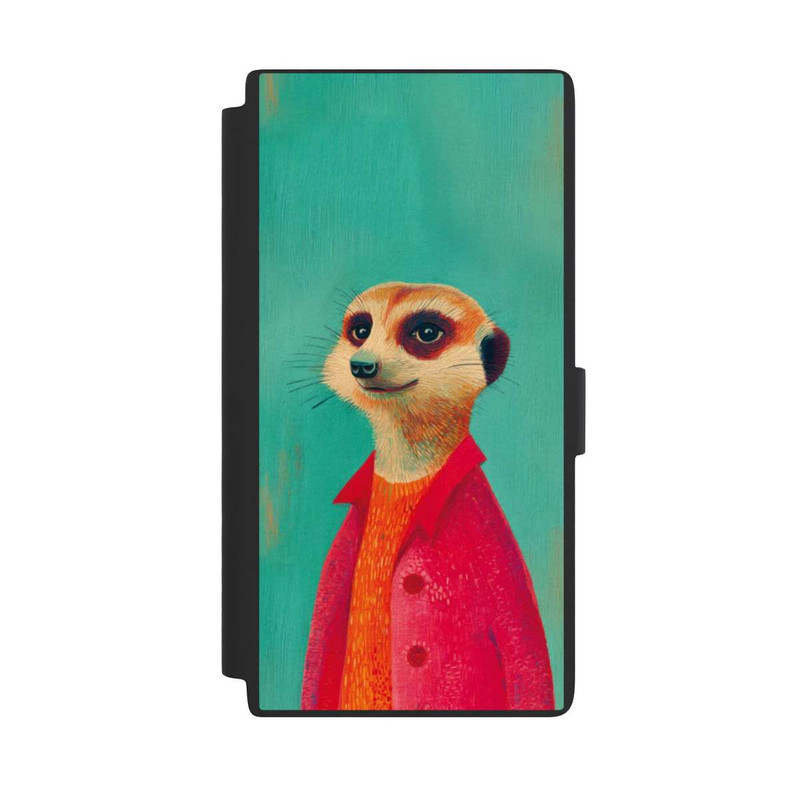 Galaxy S24 Ultra NIVOflip Erdmännchen Grün Illustration