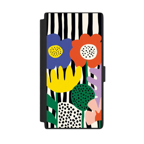 Samsung Galaxy S24 Ultra NIVOflip Flowers Striped Background