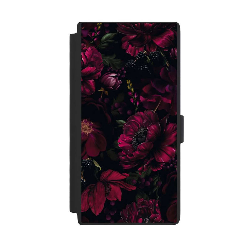 Galaxy S24 Ultra NIVOflip Dunkle Rote Blumen Liebe