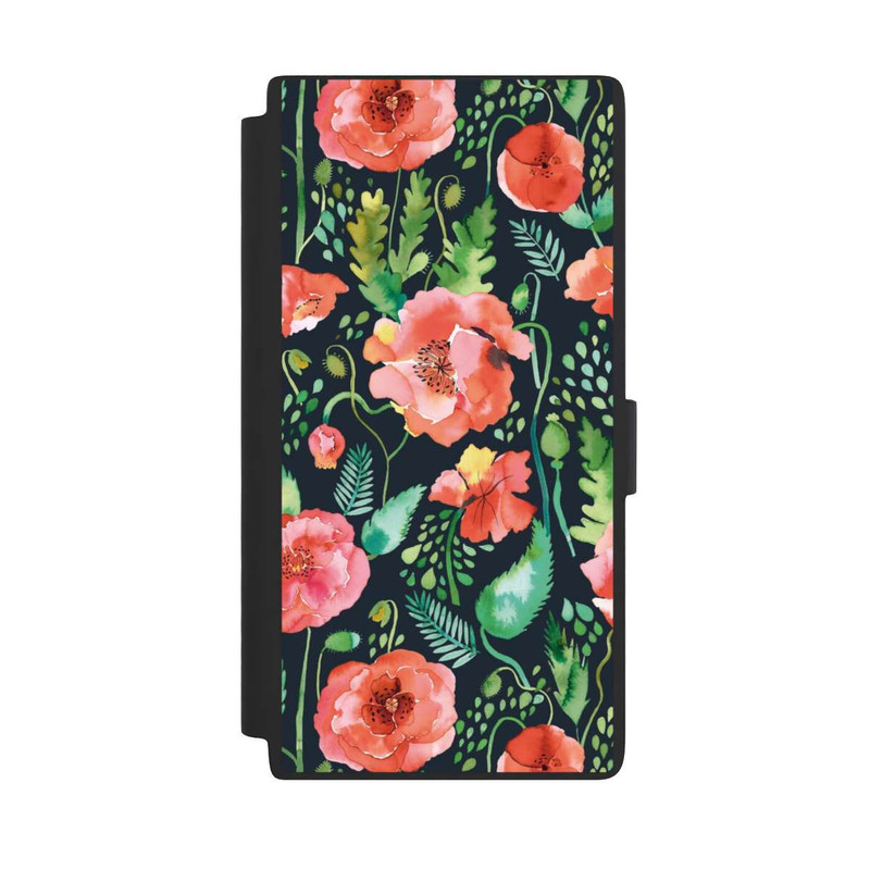 Galaxy S24 Ultra NIVOflip Mohnblumen Dunkle Wildnis