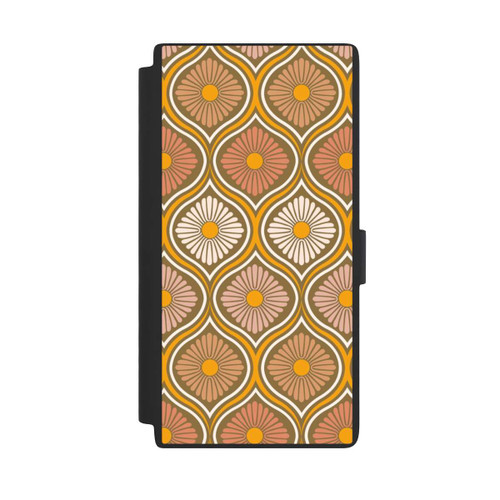 Samsung Galaxy S24 Ultra NIVOflip Groovy 70s Retro Mid-Century Daisy Flowers