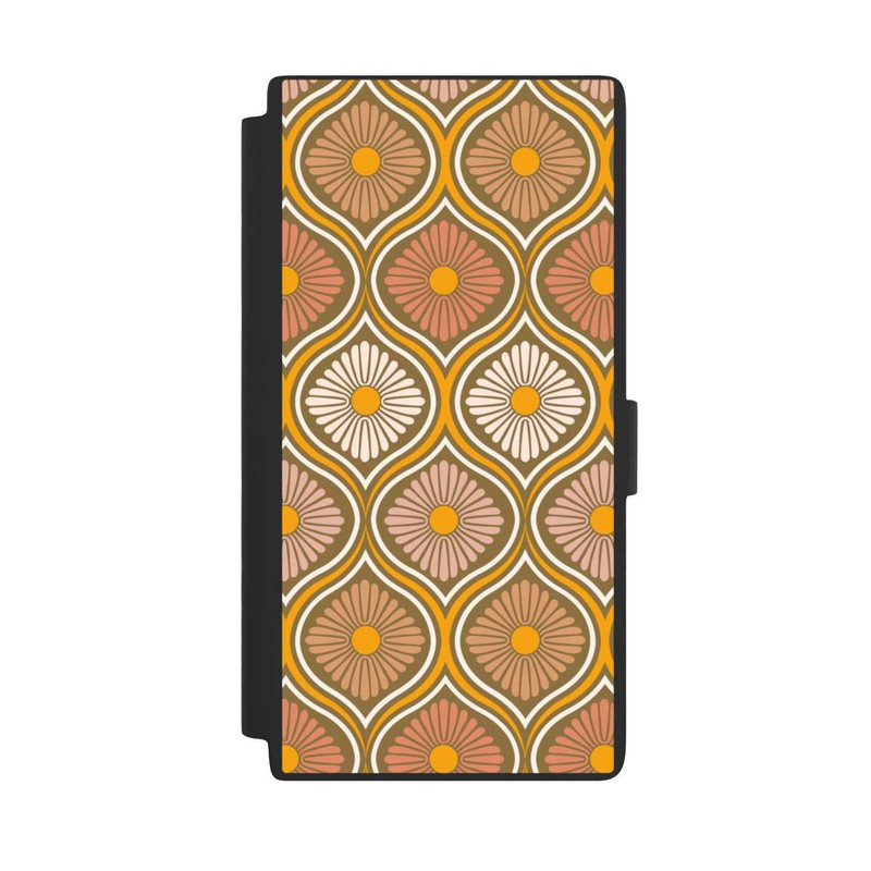 Galaxy S24 Ultra NIVOflip Groovy 70s Retro Mid-Century Daisy Flowers