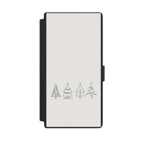 Samsung Galaxy S24 Ultra NIVOflip Weihnachtsbäume Line Art Minimalistisch