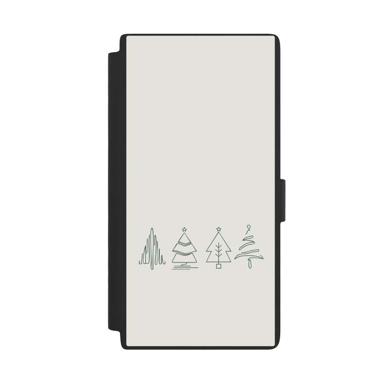 Galaxy S24 Ultra NIVOflip Weihnachtsbäume Line Art Minimalistisch