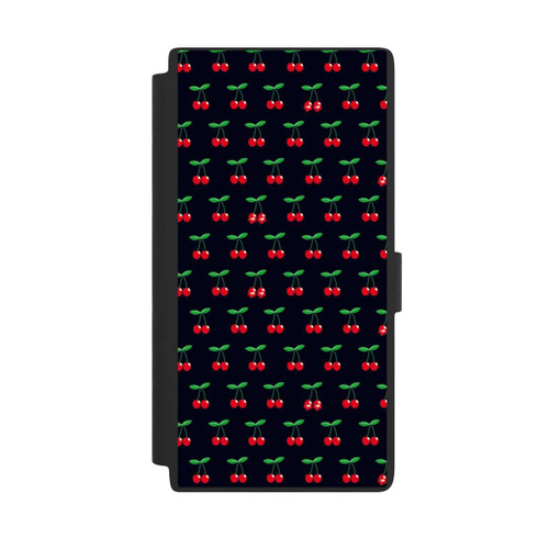 Samsung Galaxy S24 Ultra NIVOflip Cerises Sur Fond Noir