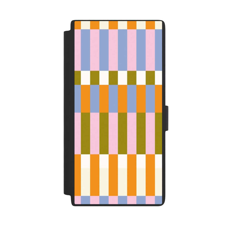 Galaxy S24 Ultra NIVOflip Thème à Carreaux Colorés et Audacieux