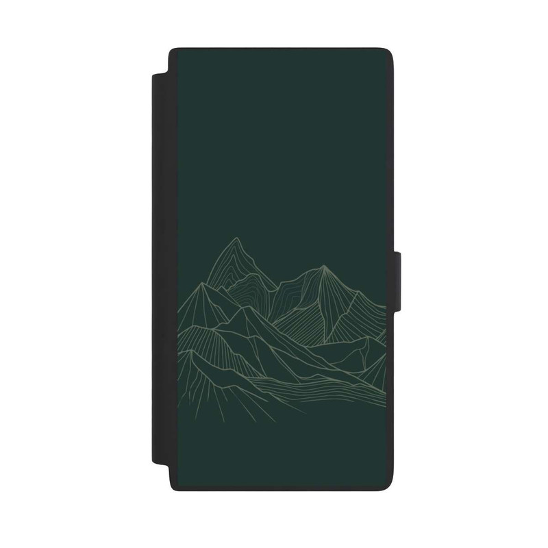 Galaxy S24 Ultra NIVOflip Dessin Au Trait De Montagne Vert