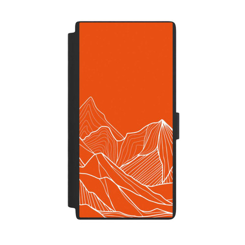 Samsung Galaxy S24 Ultra NIVOflip Montain Contour Line Art Orange