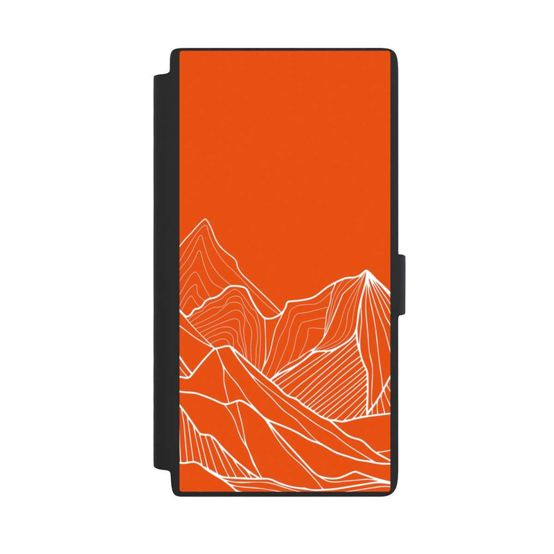 Galaxy S24 Ultra NIVOflip Höhenlinien Berg Orange