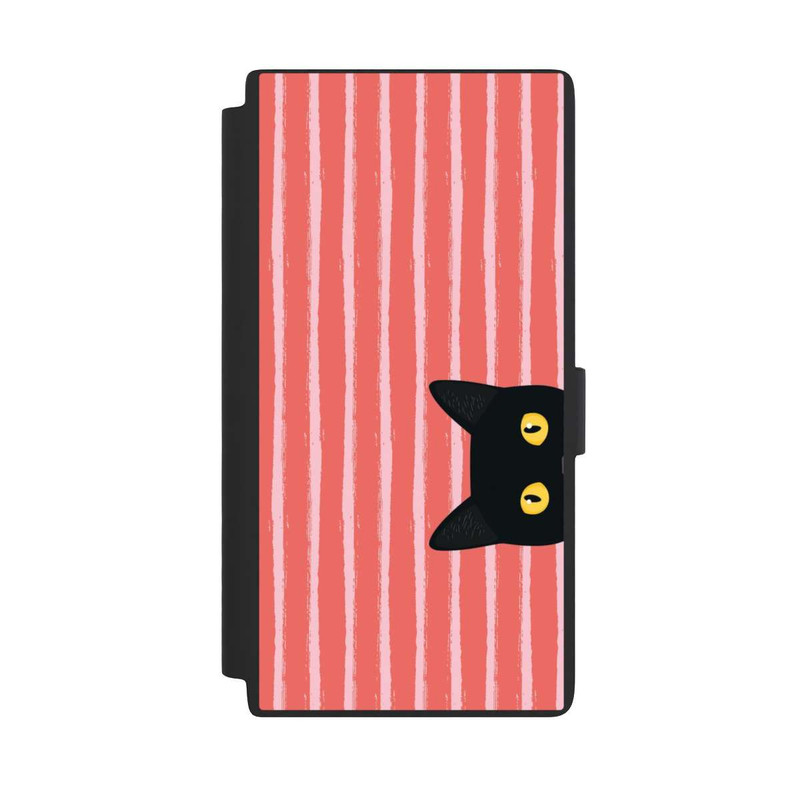 Galaxy S24 Ultra NIVOflip Schwarze Katze Gestreift Orange