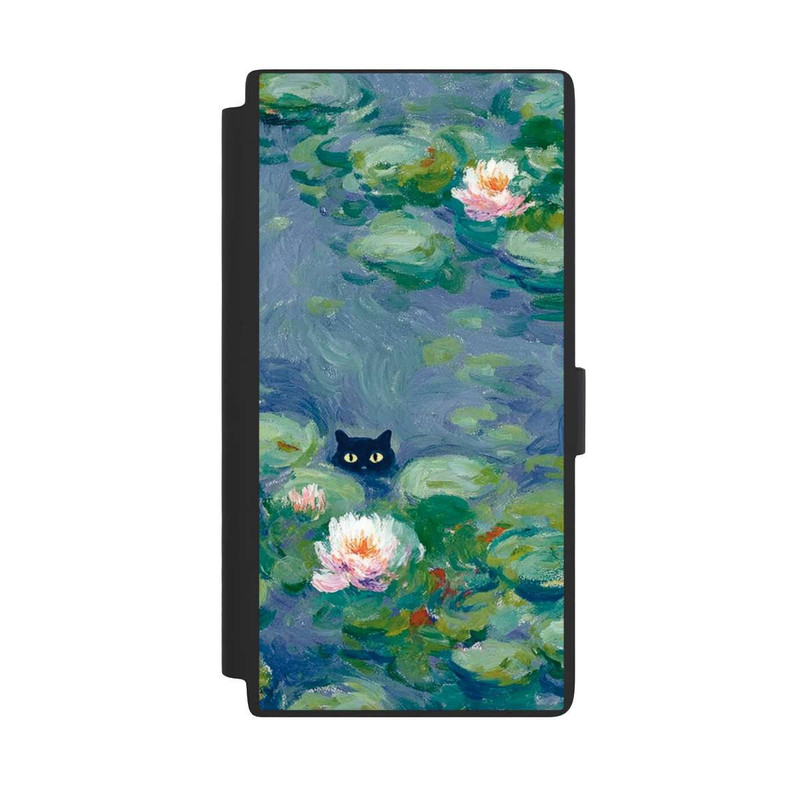 Galaxy S24 Ultra NIVOflip Katze im Teich Gemälde