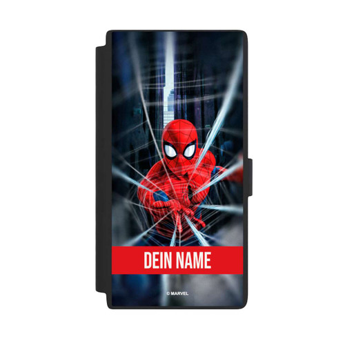 Samsung Galaxy S24 Ultra NIVOflip Spiderman Webs in Action Personalisierbar