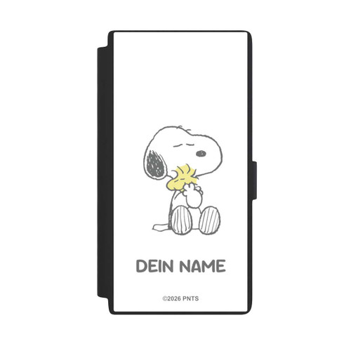 Samsung Galaxy S24 Ultra NIVOflip Snoopy And Woodstock Cuddling Personalisierbar