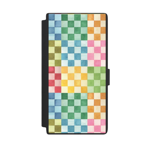 Samsung Galaxy S24 Ultra NIVOflip Checkerboard Watercolor Chess Geometric Red