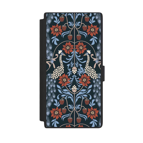 Samsung Galaxy S24 Ultra NIVOflip Vintage Peacock Garden Arts and Crafts Floral Dark