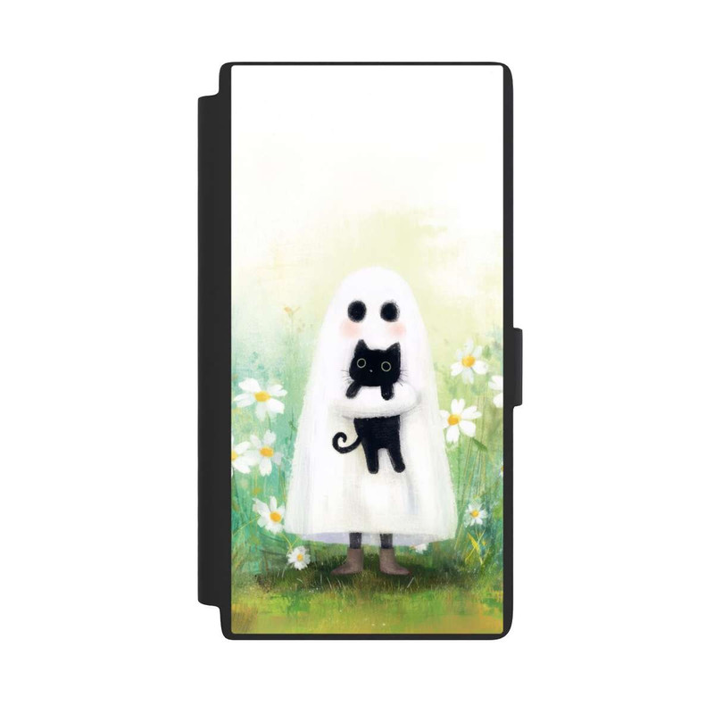 Galaxy S24 Ultra NIVOflip Geist und Katze Halloween mit KI