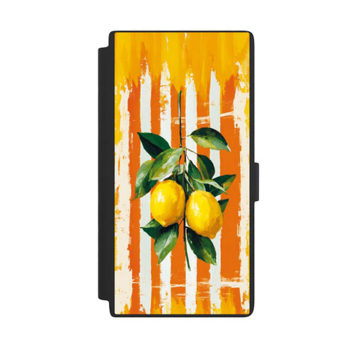 Samsung Galaxy S24 Ultra NIVOflip Summer Lemons on Stripes with AI