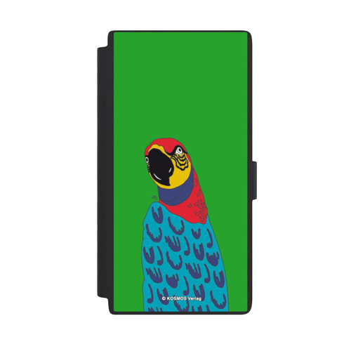 Samsung Galaxy S24 Ultra NIVOflip Drei Fragezeichen und der Super-Papagei