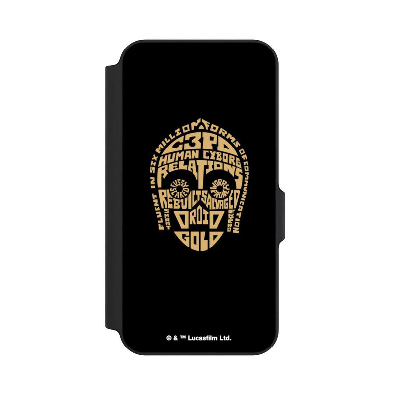 Galaxy S23 FE NIVOflip C3PO Typo Grafisch