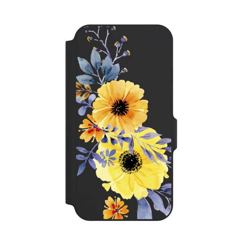Galaxy S23 FE NIVOflip Gelbe schwedische Blumen