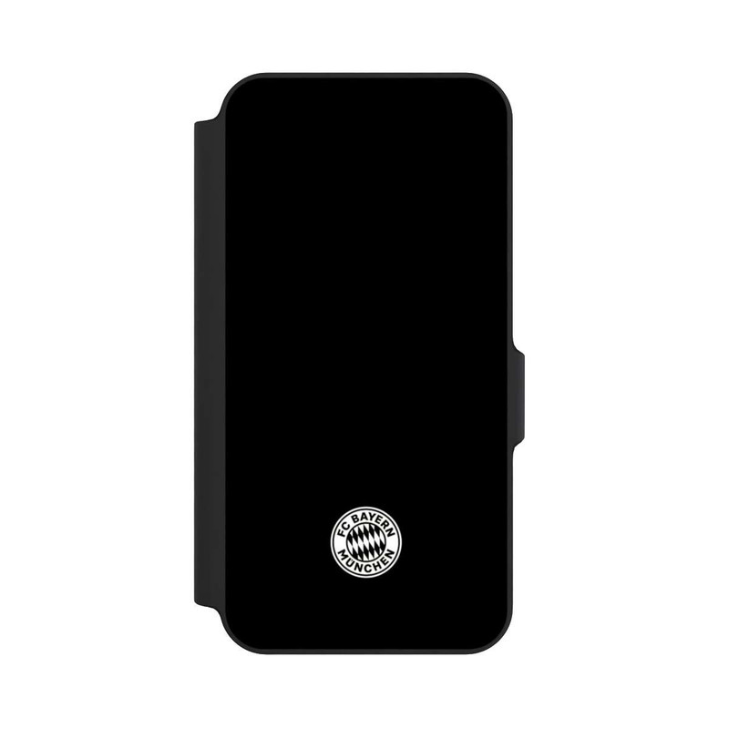 Galaxy S23 FE NIVOflip Logo FCB Classique Petit - Blanc sur Fond Noir