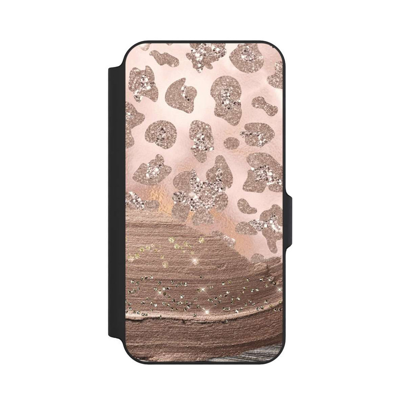 Galaxy S23 FE NIVOflip Silver Leopard Glitterlook
