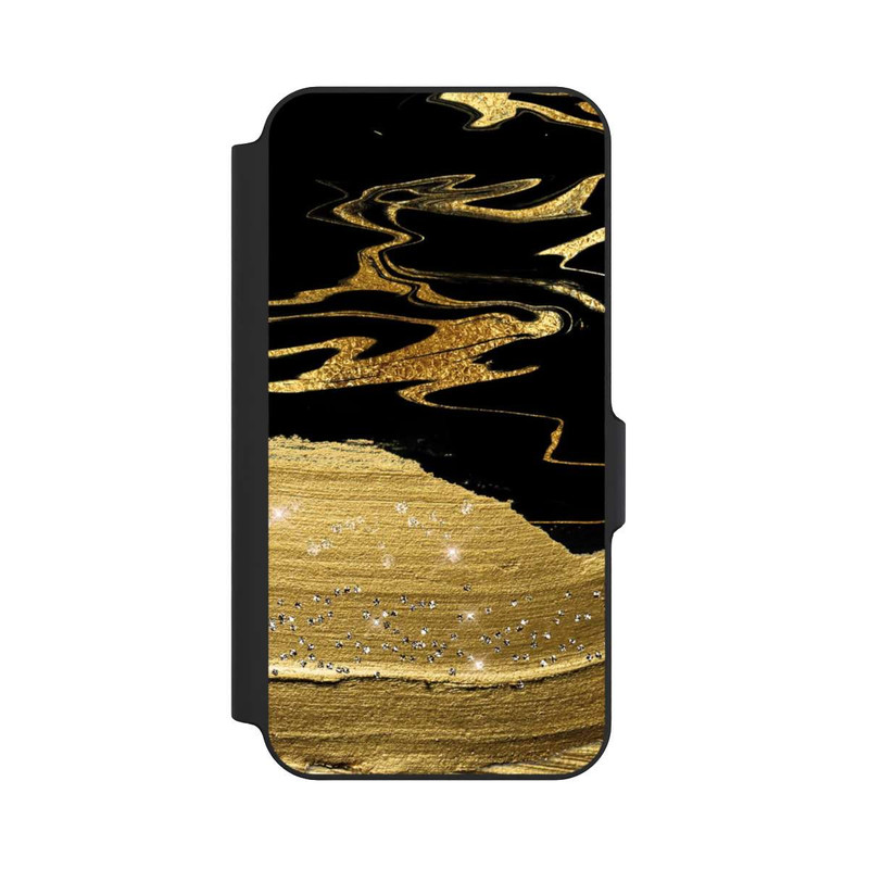 Galaxy S23 FE NIVOflip Marble Golden Look Veins