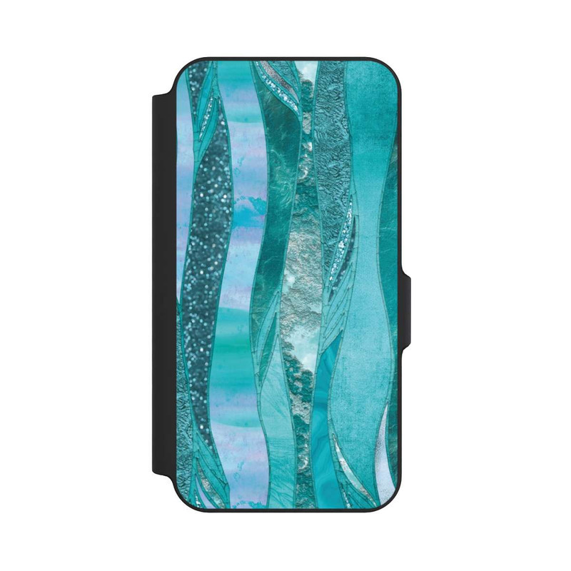 Galaxy S23 FE NIVOflip Blue Glamour Glitter Look