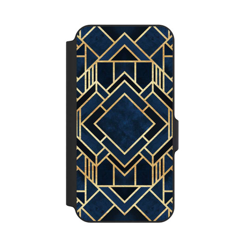 Samsung Galaxy S23 FE NIVOflip Impression Art Déco Bleu Or