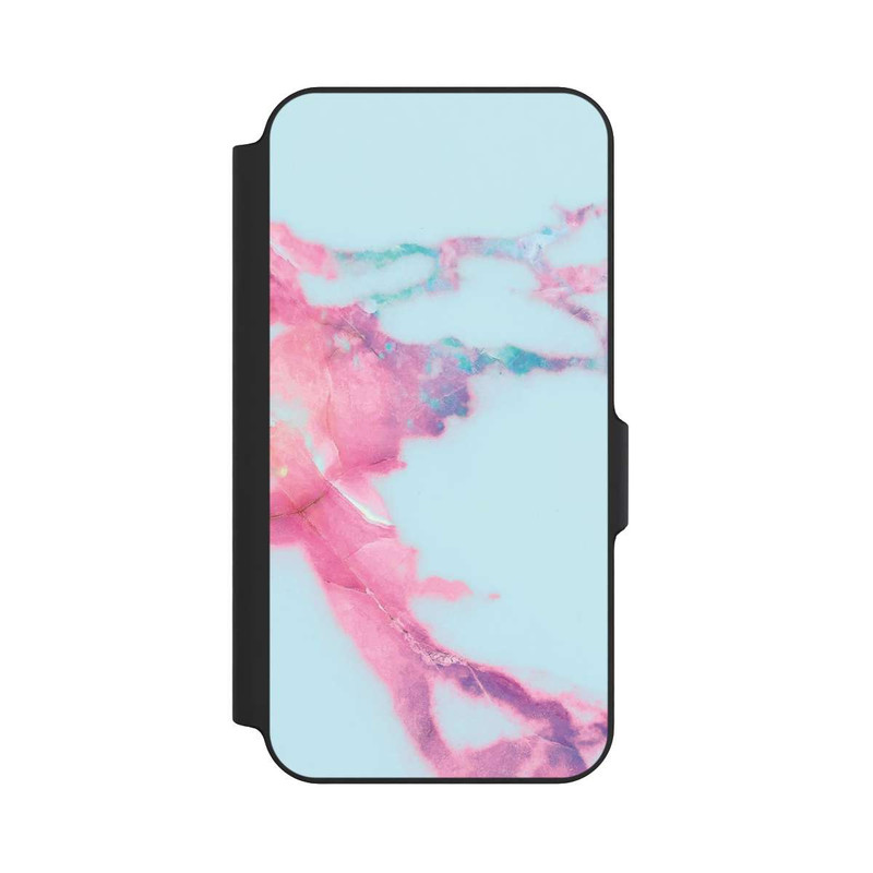 Galaxy S23 FE NIVOflip Hellblauer schillernder Adermarmor