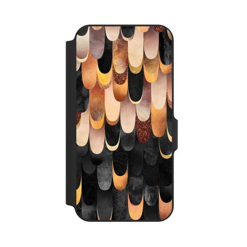 Samsung Galaxy S23 FE NIVOflip Gefiedertes Kupfer und Schwarz