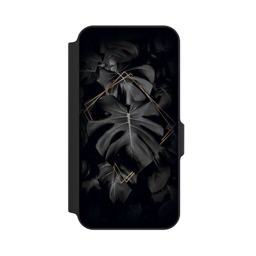 Samsung Galaxy S23 FE NIVOflip Schwarze Blätter